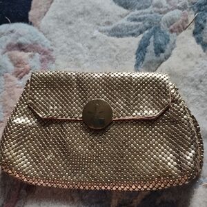 Gold Mesh Clutch Bag
